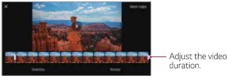 LG LMK200EMW - Editing videos - 1