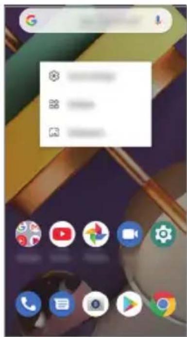 LG LMK200EMW - Editing the Home screen - 2