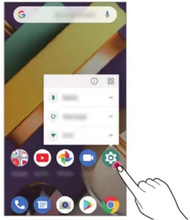 LG LMK200EMW - App snelkoppelingen - 1