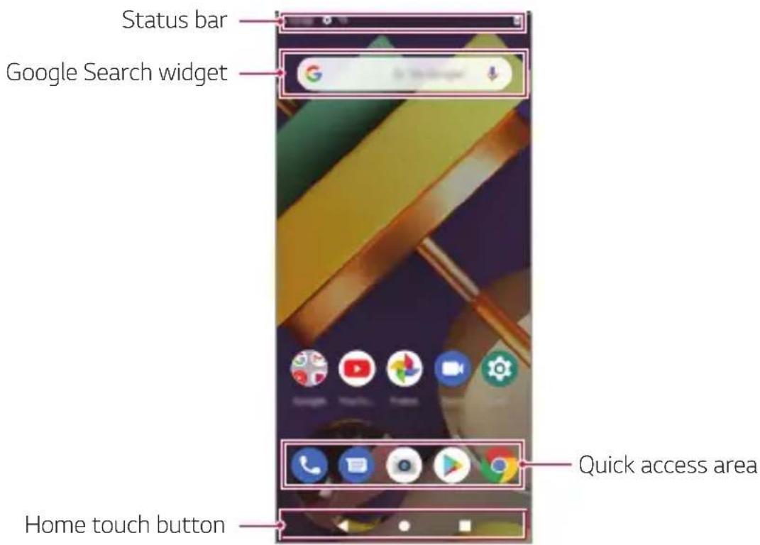 LG LMK200EMW - Home screen layout - 1