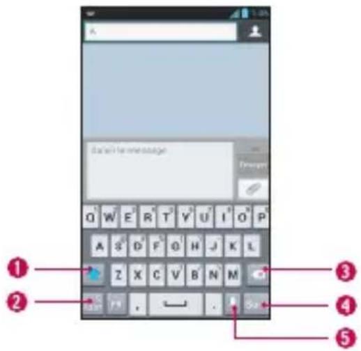 LG P760 - Pour sélectionner le clavier : - 1