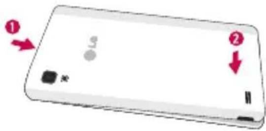 LG P760 - Installazione della scheda USIM e della batteria - 4