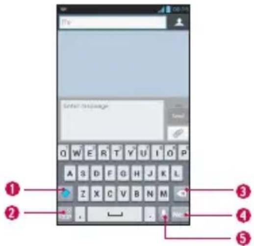 LG P760 - LG keyboard - QWERTY - Letters Entry - 1