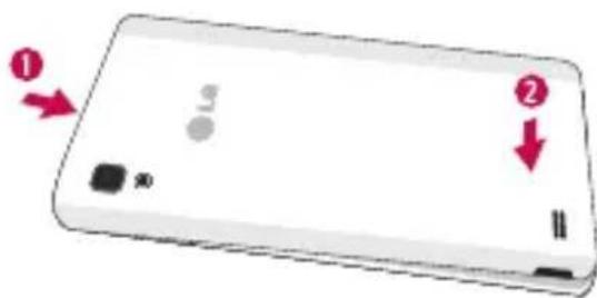 LG P760 - Installation de la carte USIM et de la batterie - 4