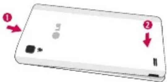 LG P760 - SIM-Karte und Akku einlegen - 4
