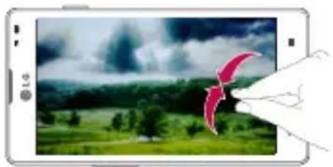LG P760 - Bild mit den Fingern vergrößern/verkleinern – Bewegen Sie im - 1