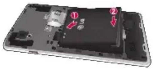 LG P760 - Installing the USIM card and battery - 3