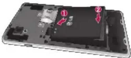 LG P760 - SIM-Karte und Akku einlegen - 3