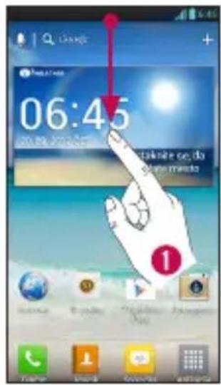 LG P760 - Plošča z obvestili - 1