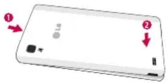 LG P760 - Installing the USIM card and battery - 4