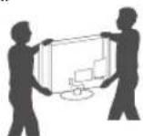 LG 43UF6907 - Lifting and moving the TV - 3