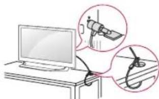 LG 55UF7707 - Using the kensington security system - 1