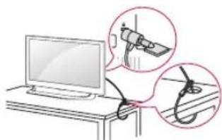 LG 55UF7707 - Verwendendes Kensington-Sicherheitssystems - 1