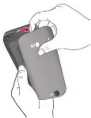 LG E730 - Installation de la carte SIM et de la batterie - 2