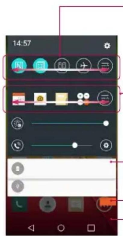 LG D620R - Aperture dell'area delle notifiche - 1