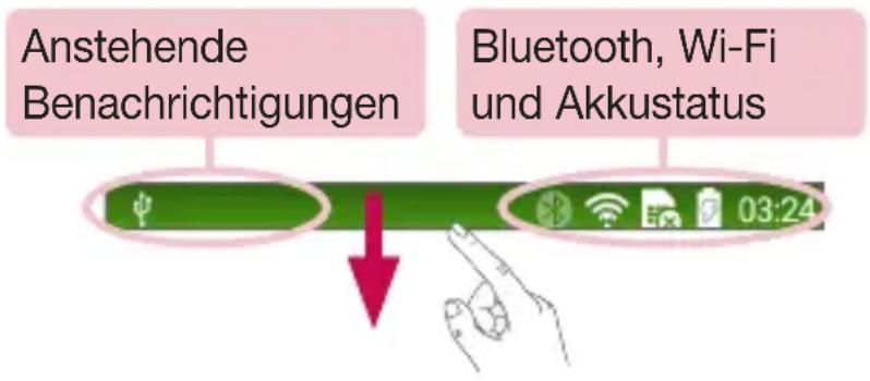 LG D620R - Benachrichtigungs-Panel - 1