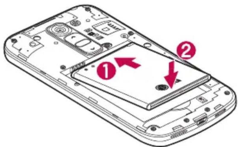 LG D620R - Installazione della scheda SIM e della batteria - 3