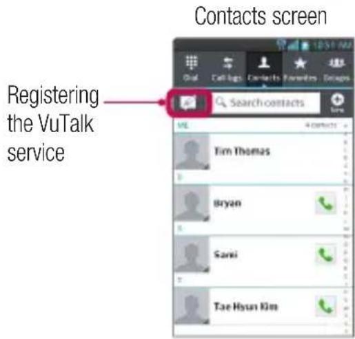 LG D505 - Registering VuTalk - 2
