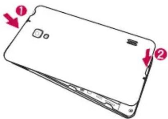 LG D505 - Installation de la carte micro-SIM et de la batterie - 4