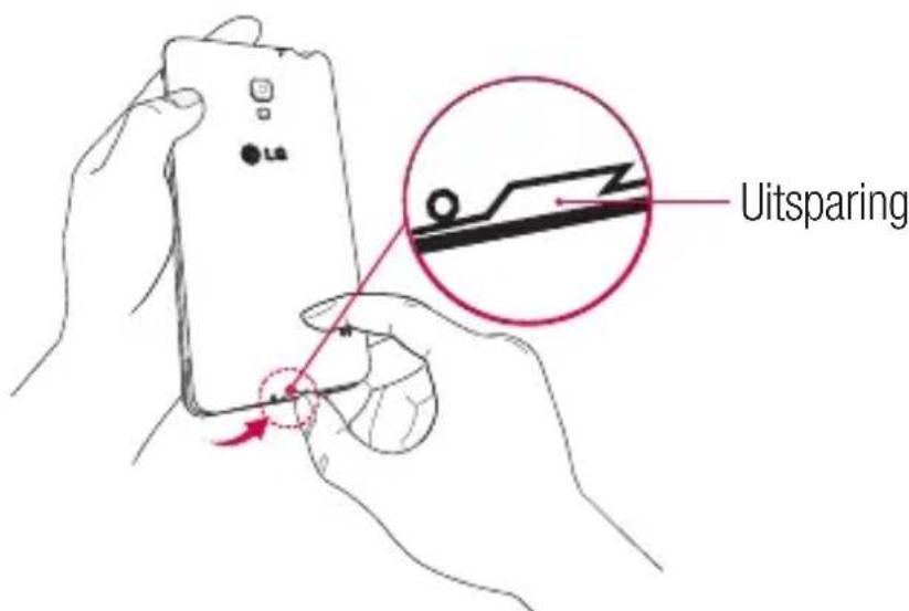 LG D505 - Micro-SIM en batterij installeren - 1