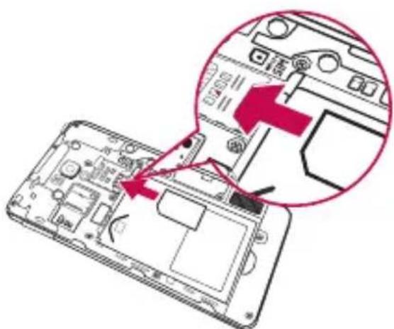 LG D505 - Micro-SIM en batterij installeren - 2