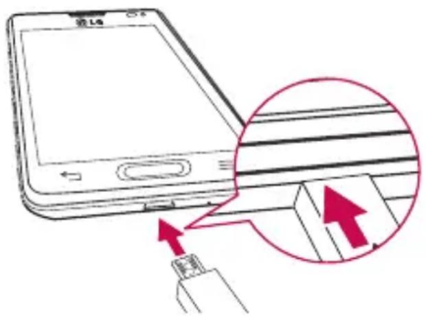 LG D505 - Chargement de la batterie - 1