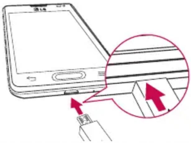 LG D505 - Charging your phone - 1