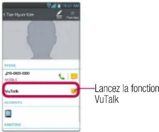 LG D505 - Utilisation de VuTalk - 2