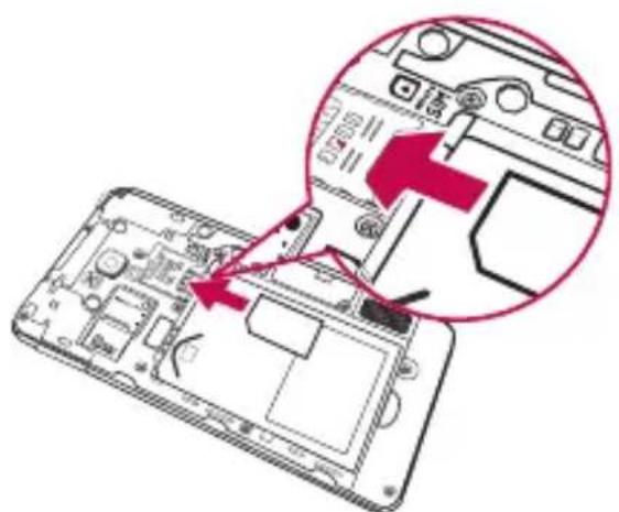 LG D505 - Installation de la carte micro-SIM et de la batterie - 2