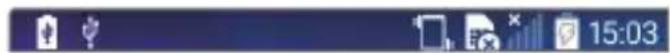 LG D405N - Indicator icons on the Status Bar - 1