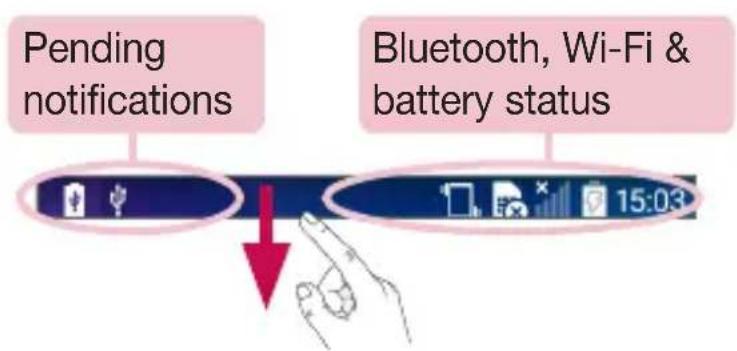 LG D405N - Notifications panel - 1