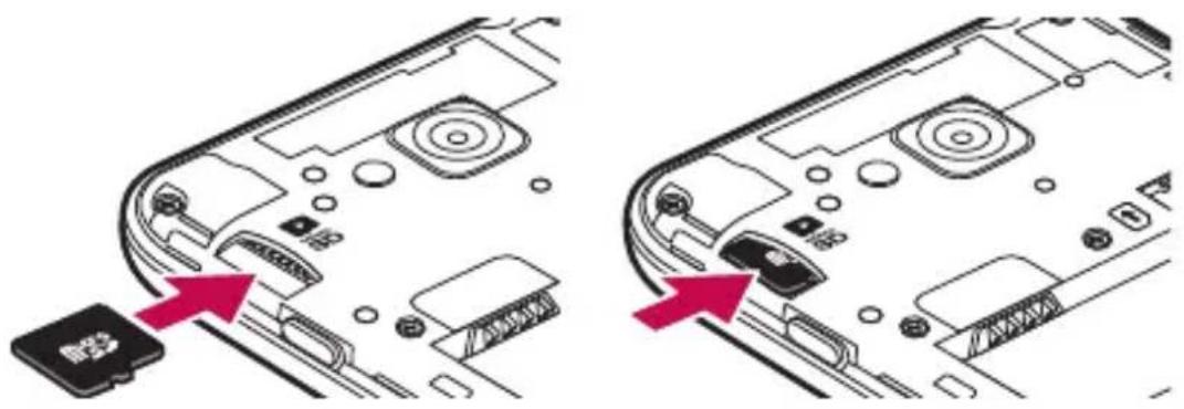 LG D320N - So entfernen Sie die Speicherkarte auf sichere Art: - 1