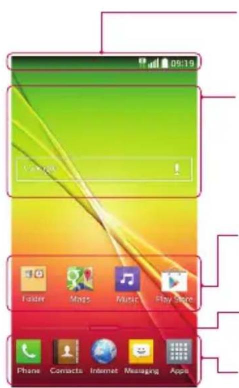 LG D320N - Home screen - 1