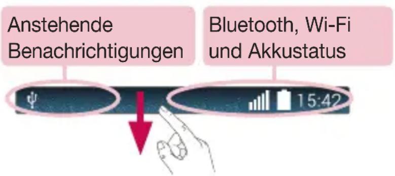 LG D331 - Benachrichtigungs-Panel - 1