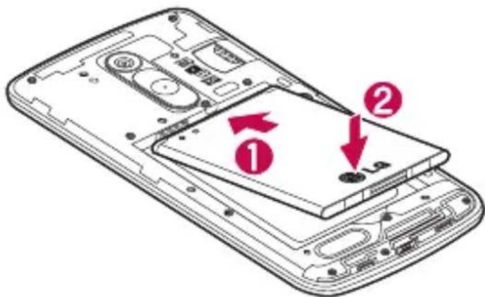 LG D331 - Installazione della scheda SIM e della batteria - 3