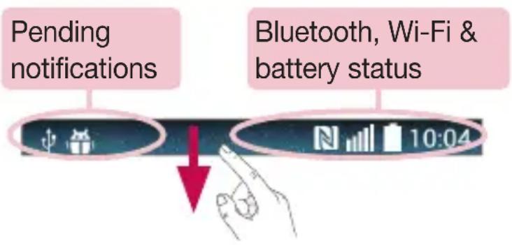LG D390N - Notifications panel - 1