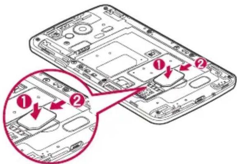 LG D390N - Installazione della scheda SIM e della batteria - 2