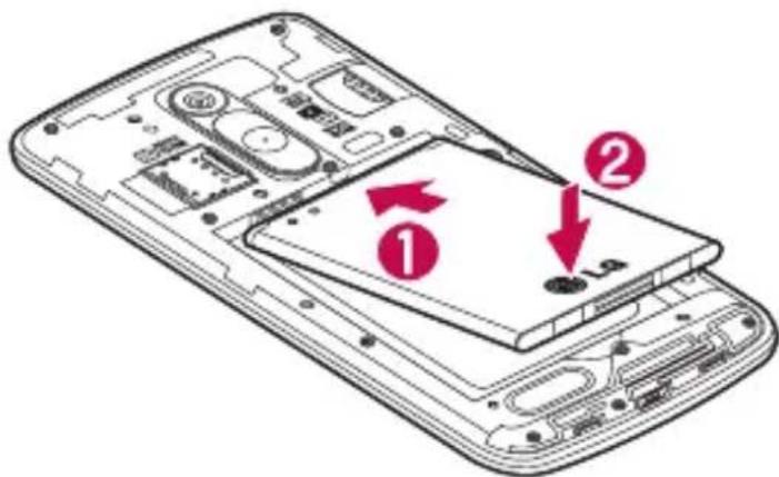 LG D335E - Installazione della scheda SIM e della batteria - 3