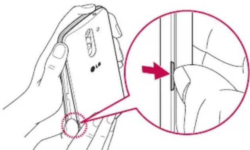 LG D335E - Namestitev kartice SIM in baterije - 1