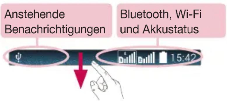 LG D335E - Benachrichtigungs-Panel - 1