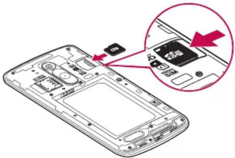 LG D335E - Varna odstranitev pomnilniške kartice: - 1