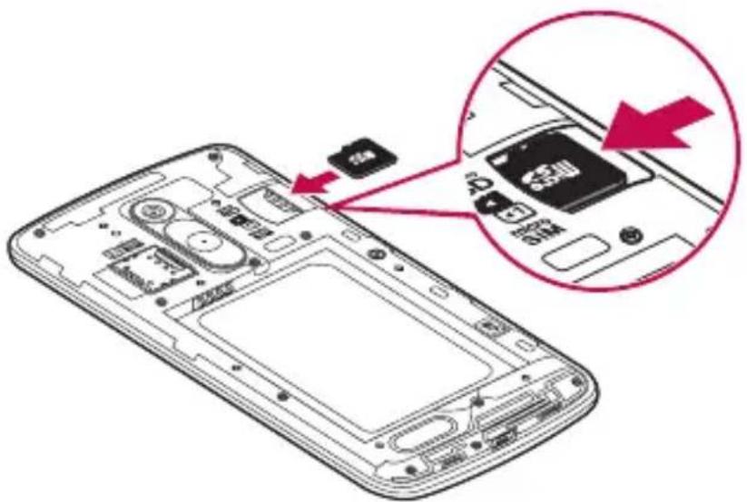 LG D335E - Pour retirer la carte mémoire en toute sécurité : - 1