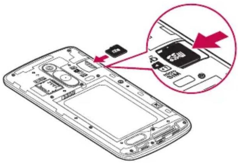 LG D335E - So entfernen Sie die Speicherkarte auf sichere Art: - 1