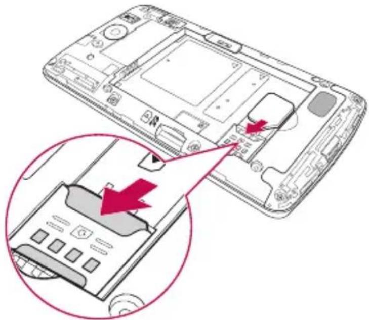 LG D290N - Installing the SIM card and battery - 2
