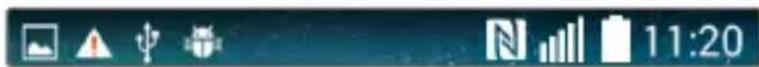 LG D290N - Indicator icons on the Status Bar - 1