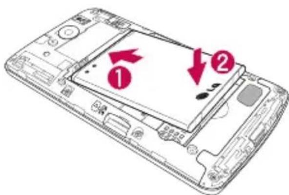 LG D290N - Installing the SIM card and battery - 3