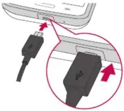 LG D213N - Charging the phone - 1