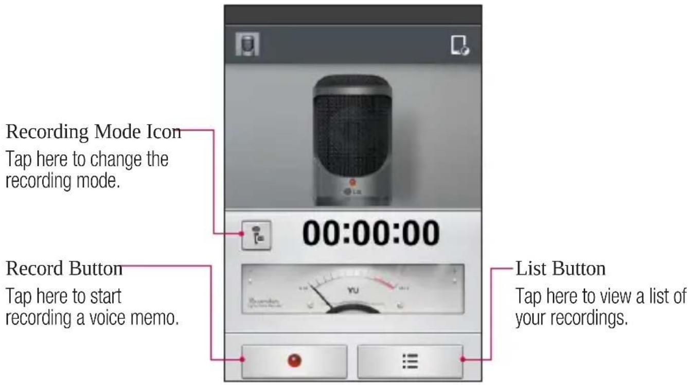 LG D213N - Sending the voice recording - 1