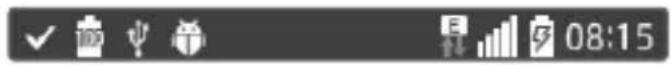LG D213N - Notification icons on the Status Bar - 1