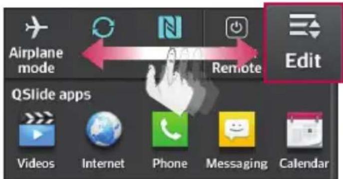 LG D315 - To rearrange Quick Setting items on the Notification Panel - 1